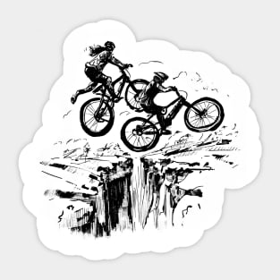 Canyon Bike Jump Sticker